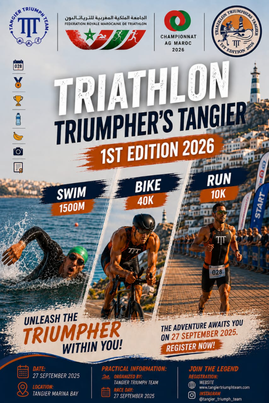 TRIATHLON TRIUMPHER’S TANGIER — 1ʳᵉ ÉDITION